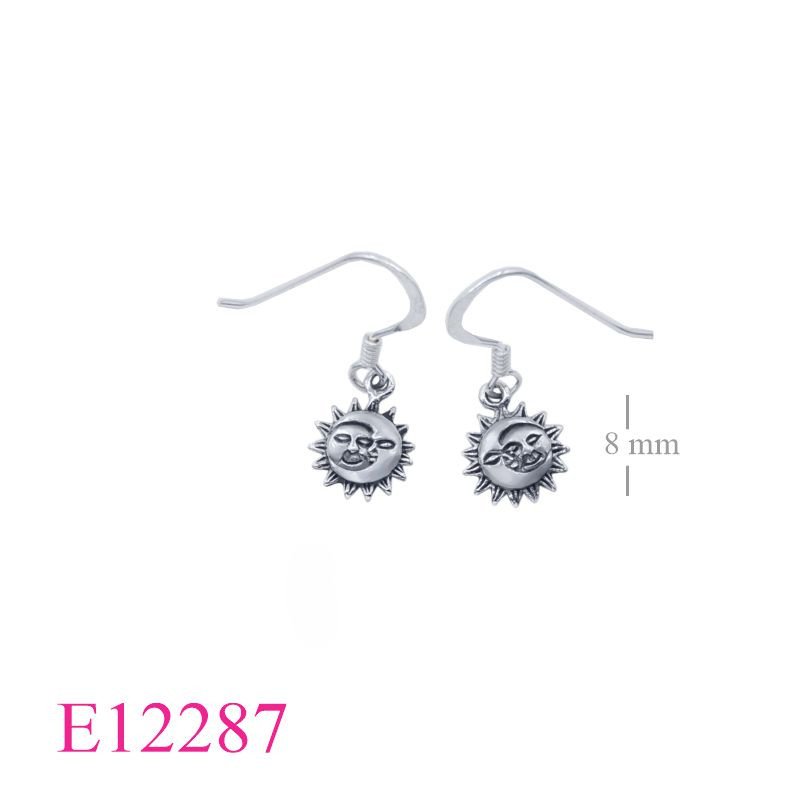 <p>Earrings, small Moon and Sun.</p>