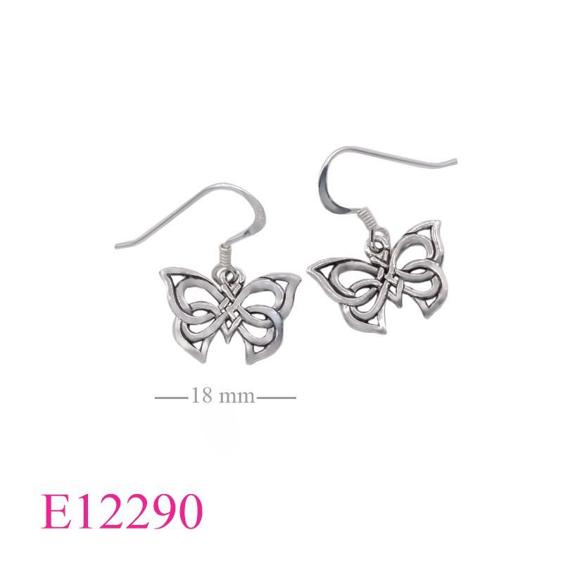 <p>Earrings, Celtic butterfly.</p>