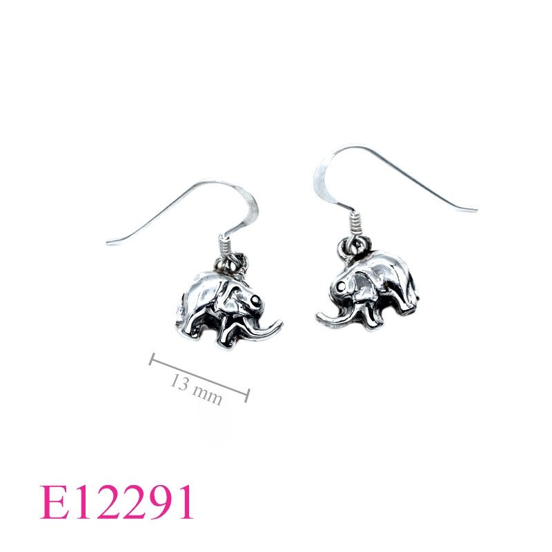 <p>Earrings, small elephant.</p>
