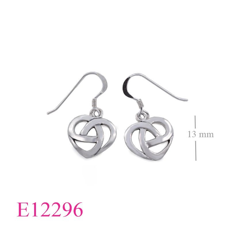 <p>Earrings, 12mm Celtic heart.</p>