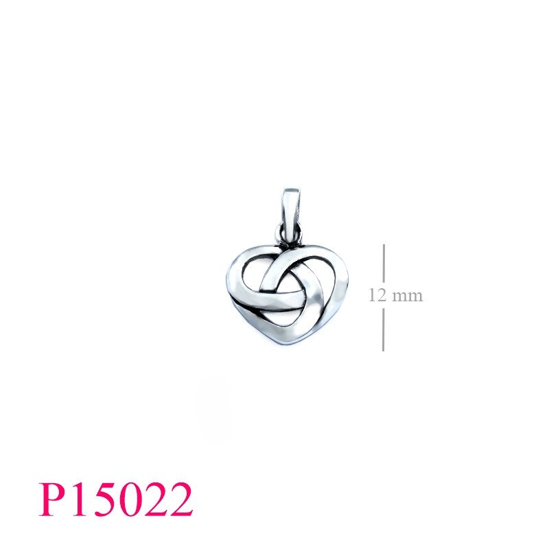 <p>Pendant, 12mm Celtic heart.</p>