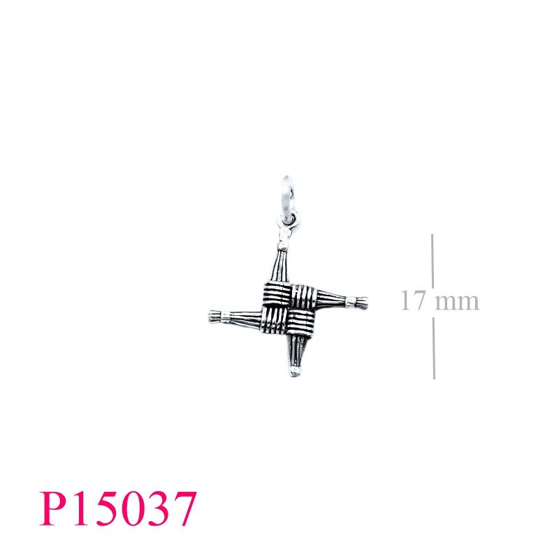<p>Pendant, 18mm St. brigid's cross.</p>