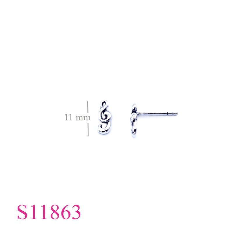 <p>Earrings, music note.</p>