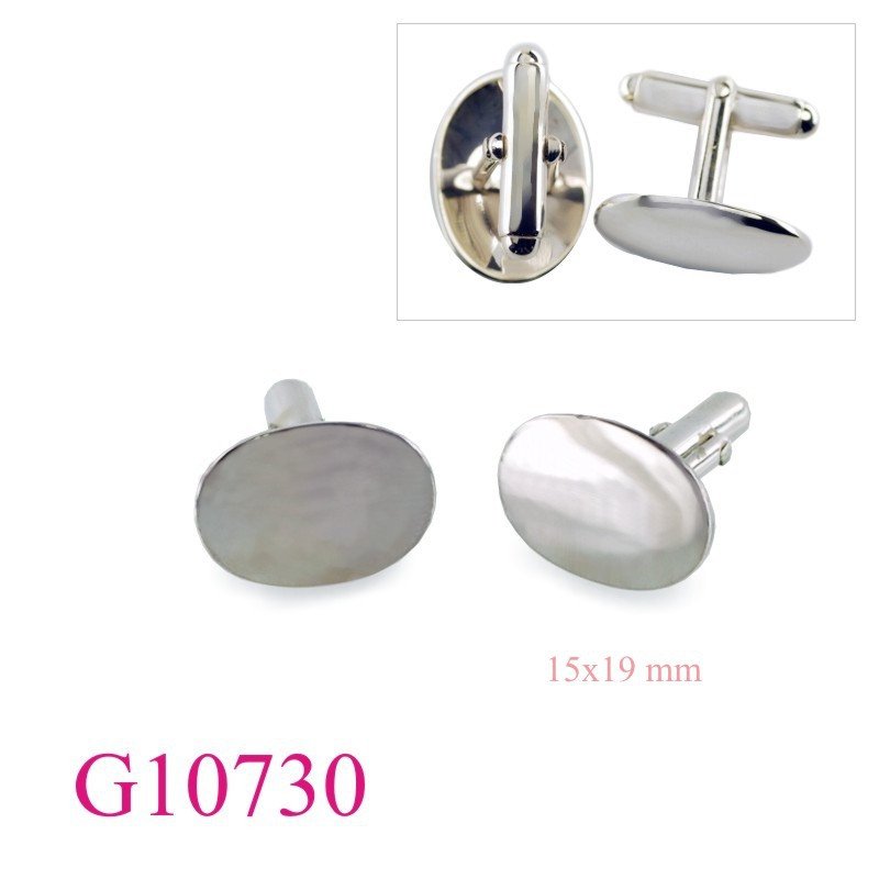 <p>Gift Jewelry, 15x19x1mm oval cufflinks.</p>