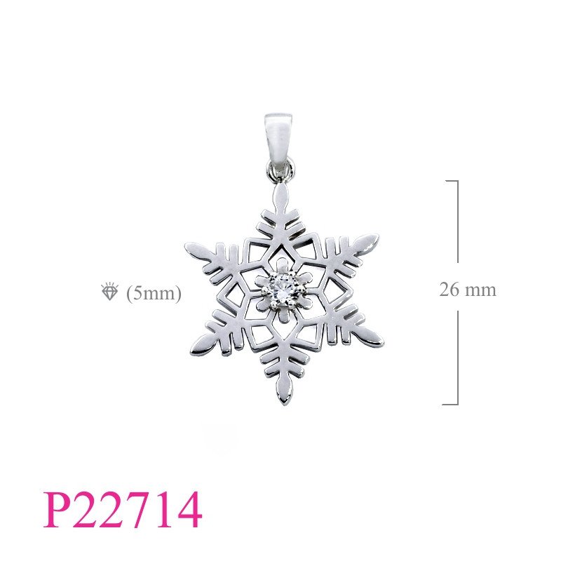 <p>CZ Pendant, Snowflake Pendant, with CCZ.</p>