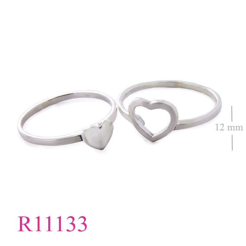 <p>Ring, heart 2 part.</p>