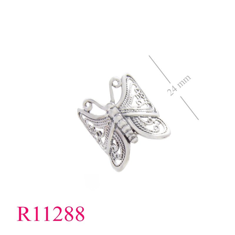 <p>Ring, butterfly.</p>