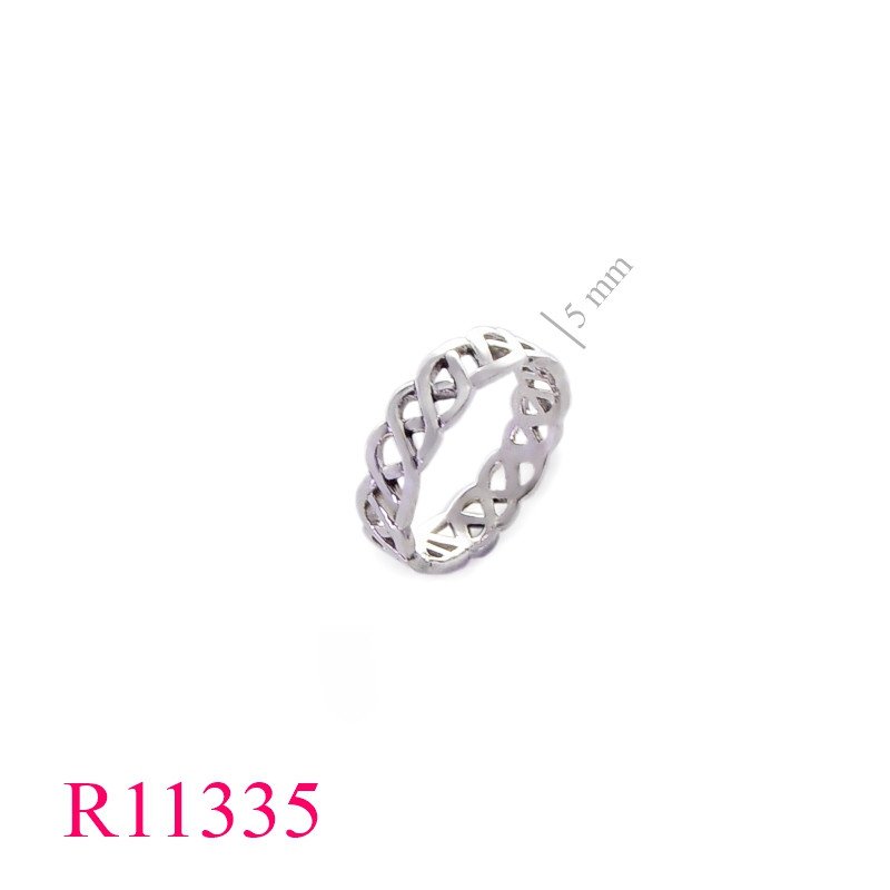 <p>Band Ring, cut-out infinite Celtic Sailor's knot loop.</p>