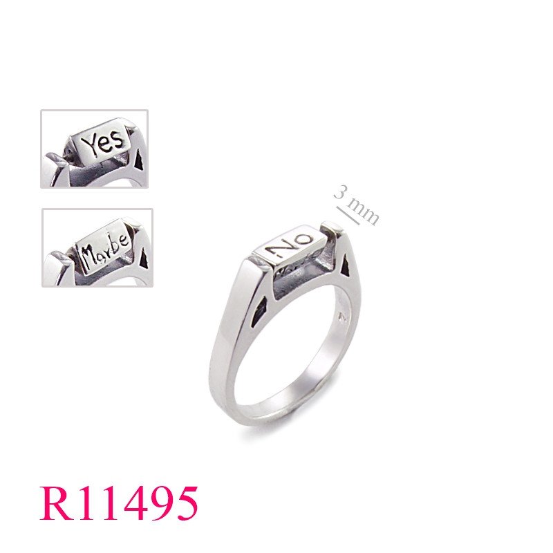 <p>Spinning Ring, "Yes, No, Maybe".</p>