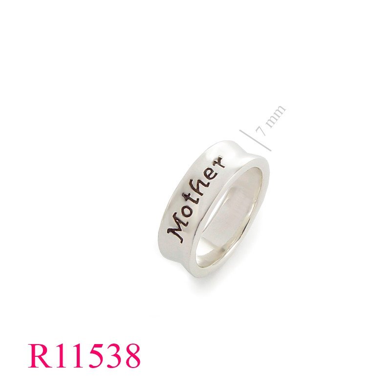 <p>Band Ring, "Mother".</p>