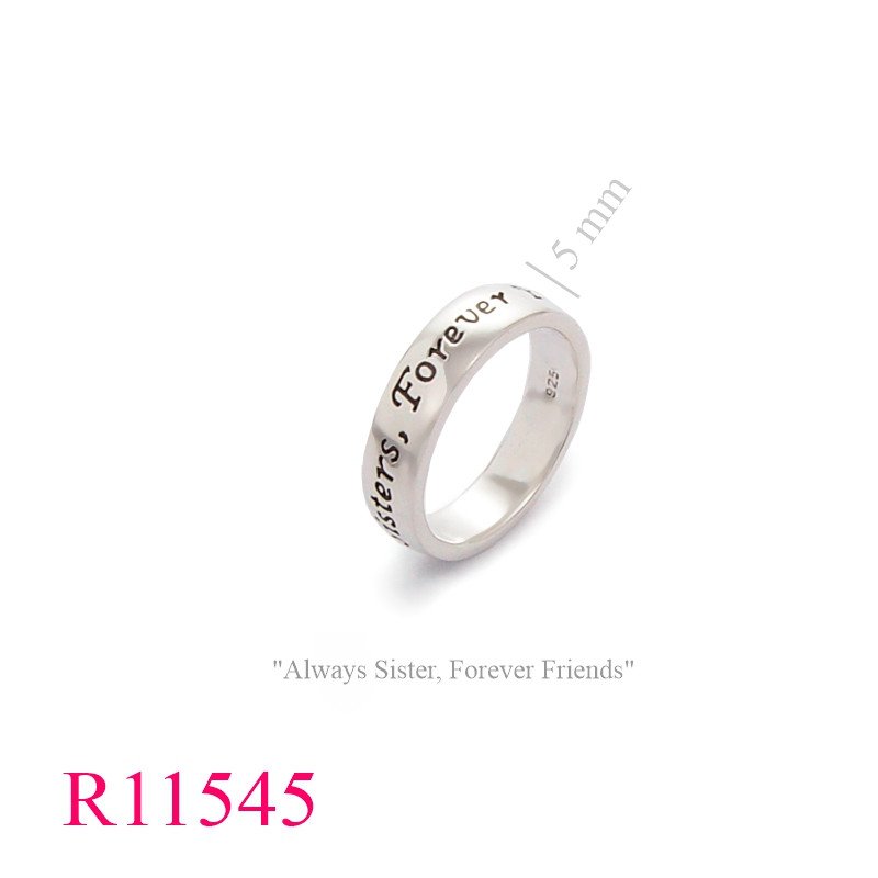 <p>Band Ring, "Always Sister, Forever Friends".</p>
