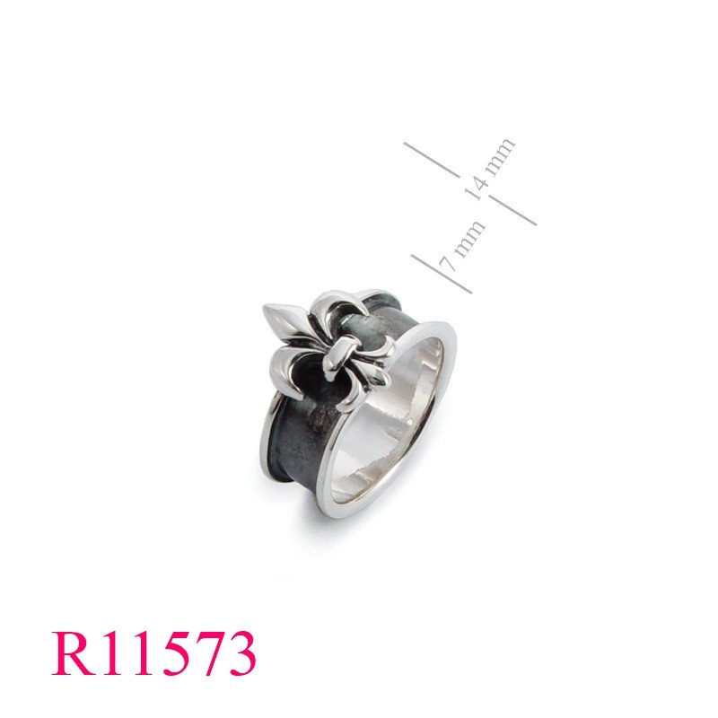 <p>Band Ring, and Fleur de lis.</p>