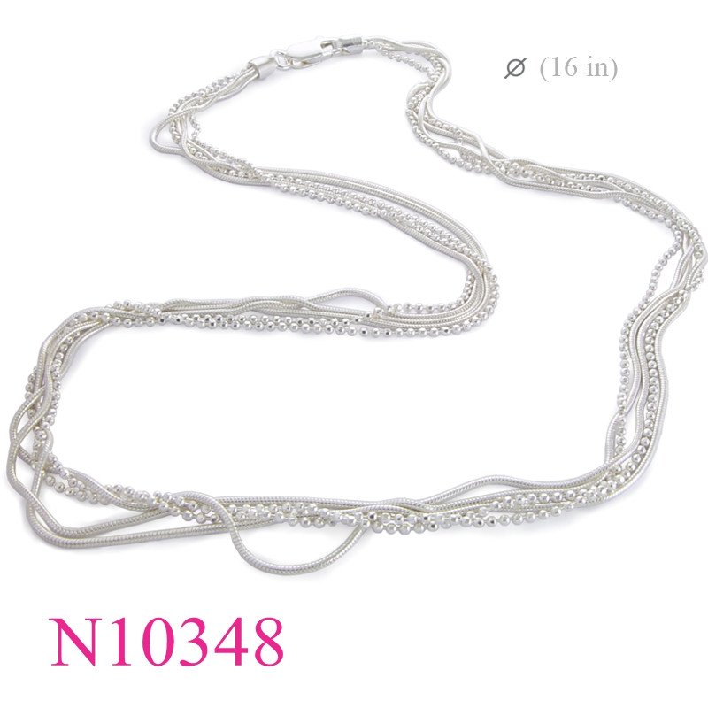 Necklace, 5 lines chains.