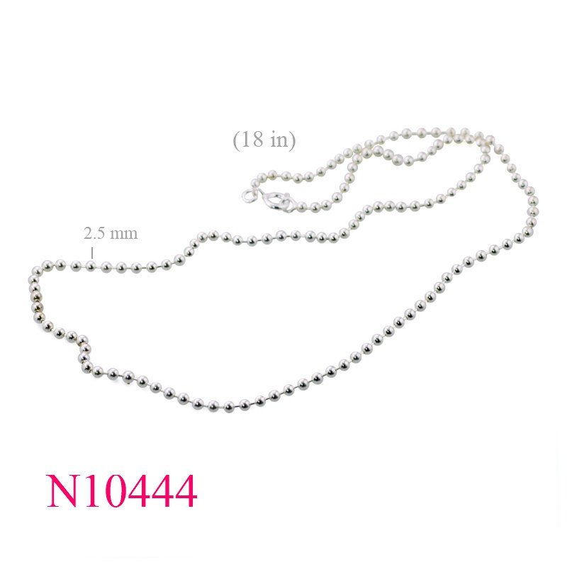 <p>Necklace, 18 inches 2.5mm ball chain.</p>