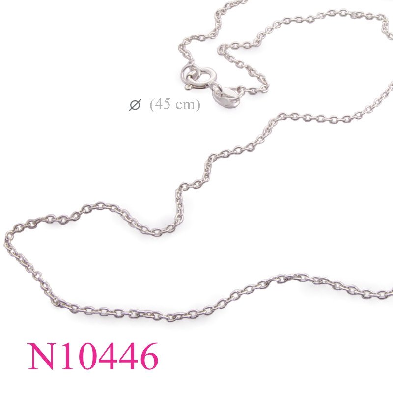 <p>Necklace, 45 cm. chain with 925 oval tag.</p>