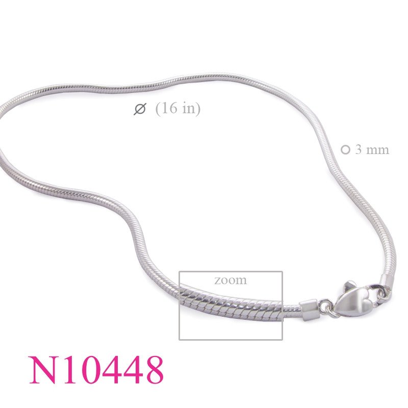 <p>Snake Necklace, Heart Necklace, Lock Necklace, 16 inches 3mm snake chain and heart clasp lock,</p>