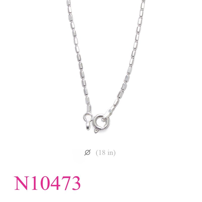 <p>Necklace, 18 inches cylinder chain.</p>