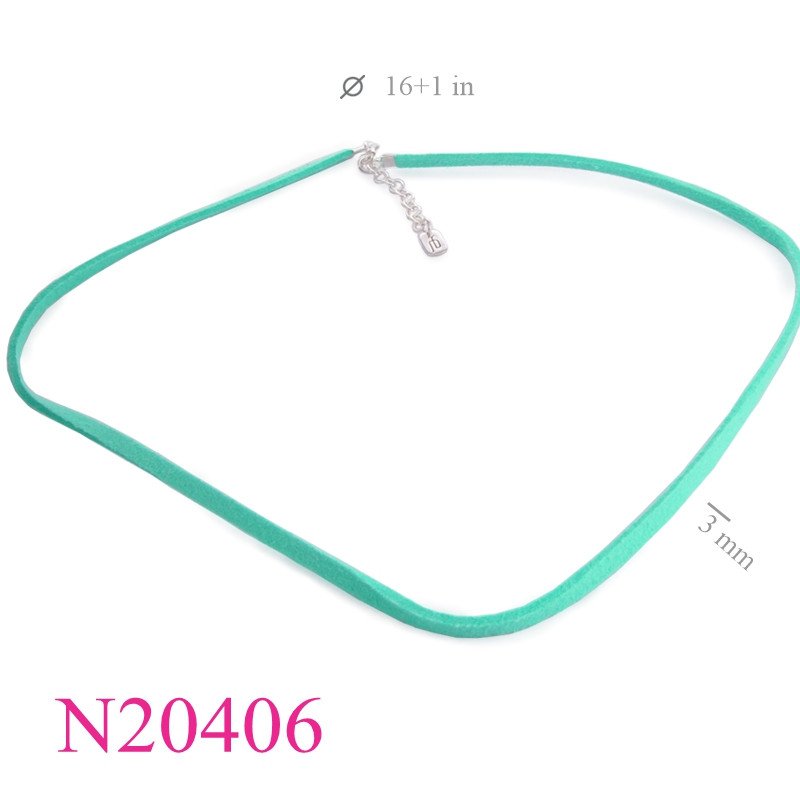 <p>Necklace, 16+1 inches flat string and silver caps.</p>