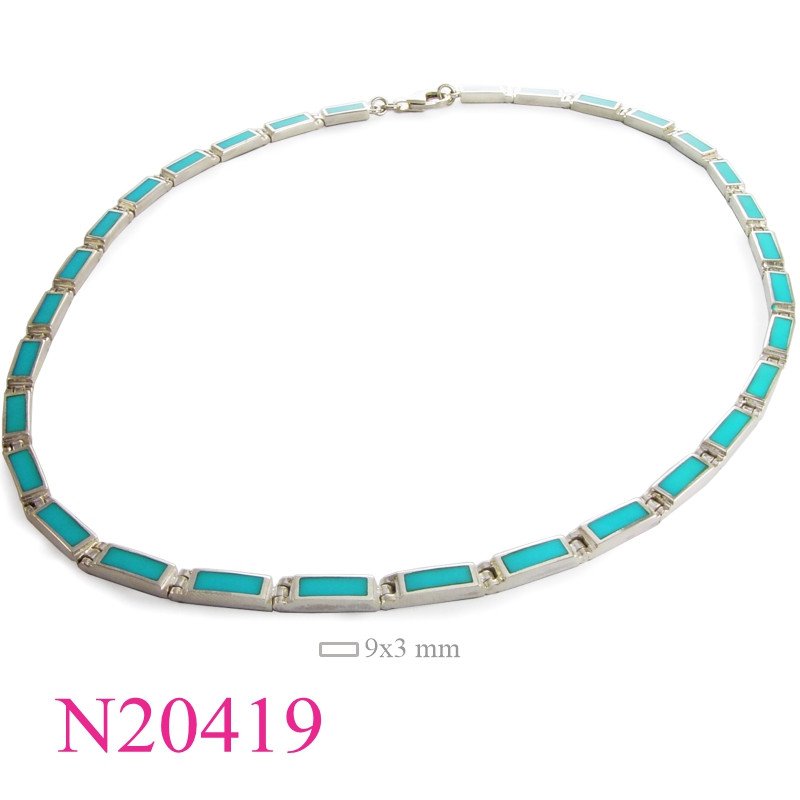 <p>Necklace, rectangles.</p>