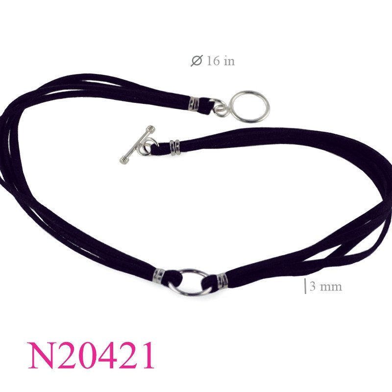 <p>Necklace, 16 inches 4X3mm flat strings with toggle.</p>