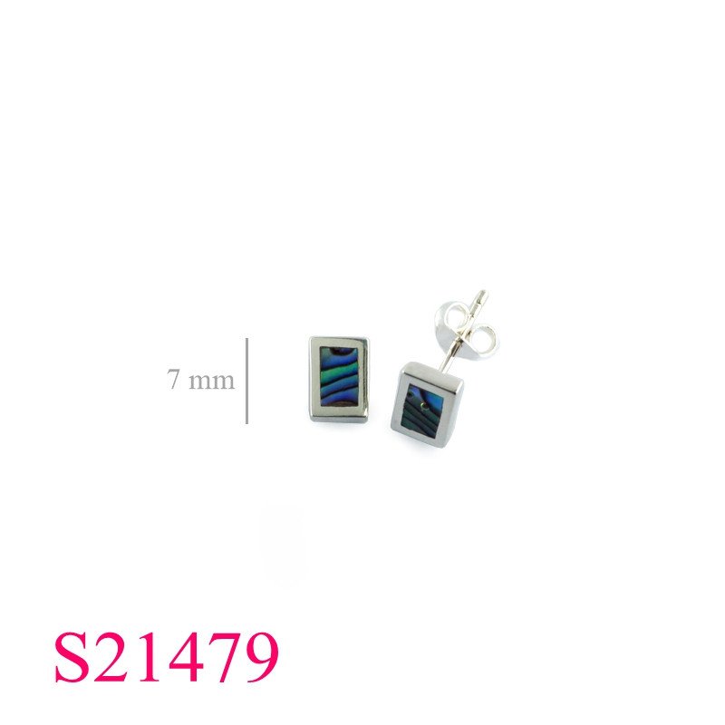 <p>Earrings, rectangle.</p>