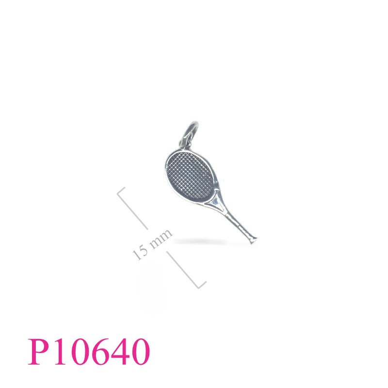 <p>Pendant, tennis racget.</p>