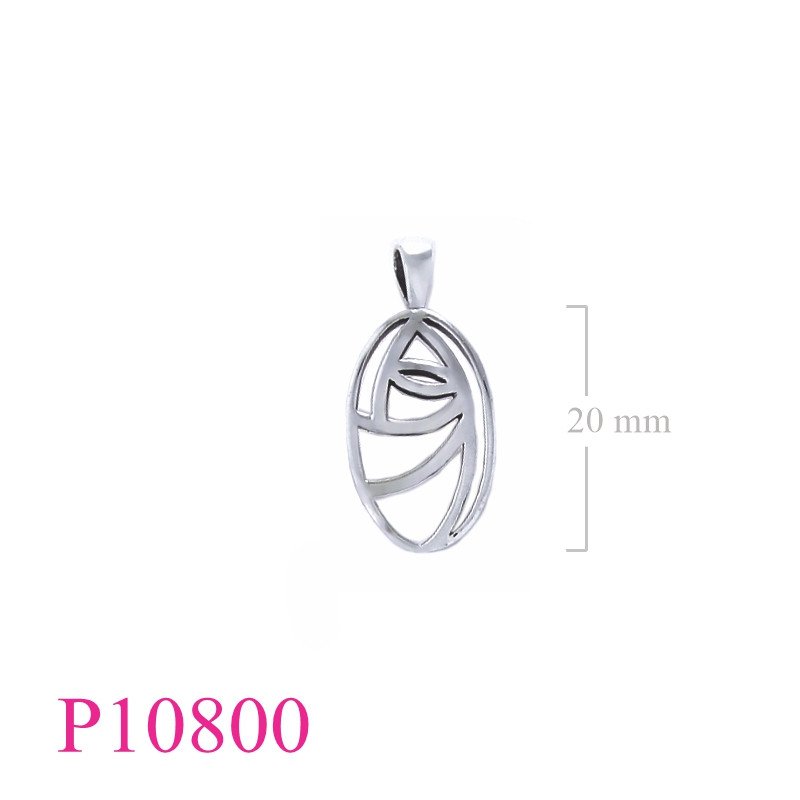 <p>Pendant,  Mackintosh rose oval design.</p>