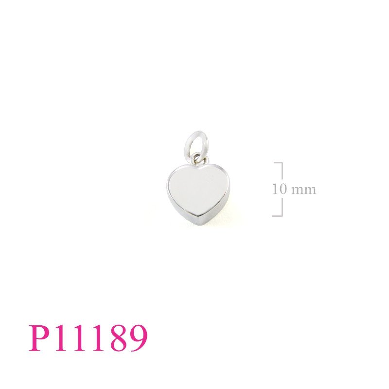<p>Heart Pendant, 10mm heart.</p>