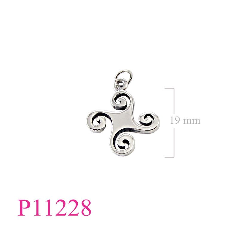 <p>Pendant, 19mm 4 spirals.</p>