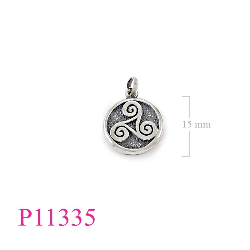 <p>Pendant, round swirls.</p>