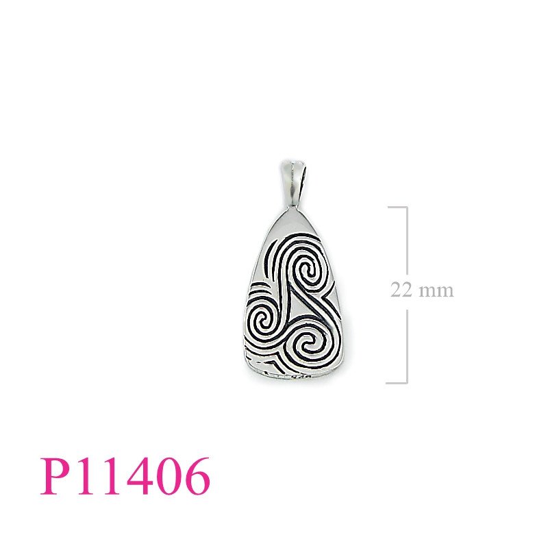 <p>Pendant, drop shape.</p>