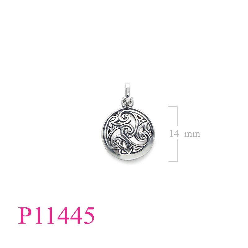 <p>Pendant, round celtc.</p>