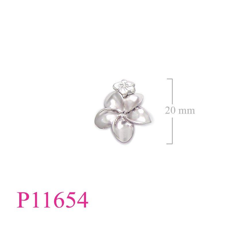 <p>Flower Pendant, 20 and 8 mm Champac flowers.</p>