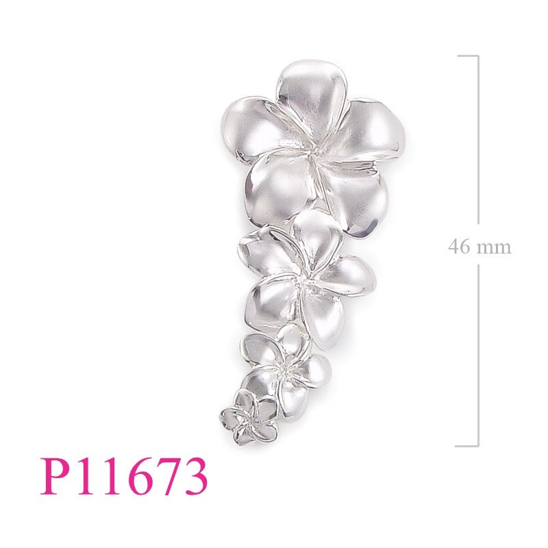 <p>Flower Pendant, 4 champac flowers with sandblast.</p>