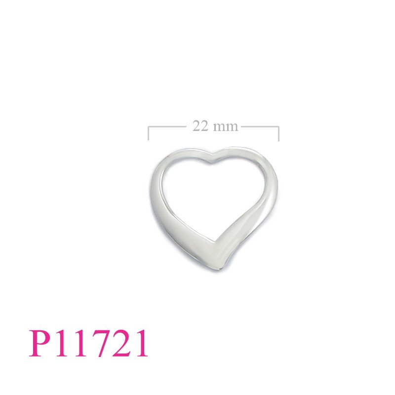<p>Heart Pendant, 22mm TF heart.</p>