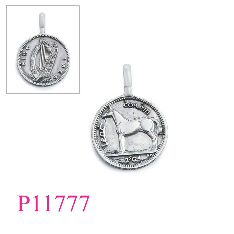 <p>Horse Pendant, 23mm horse coin.</p>