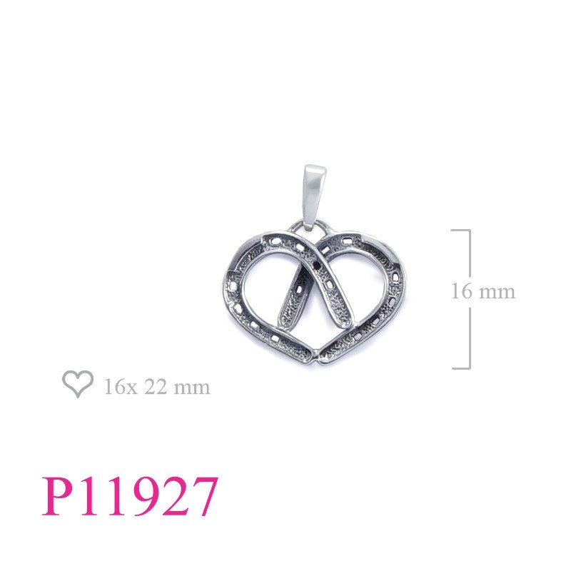 <p>Heart Pendant, hores shoes in heart shape.</p>