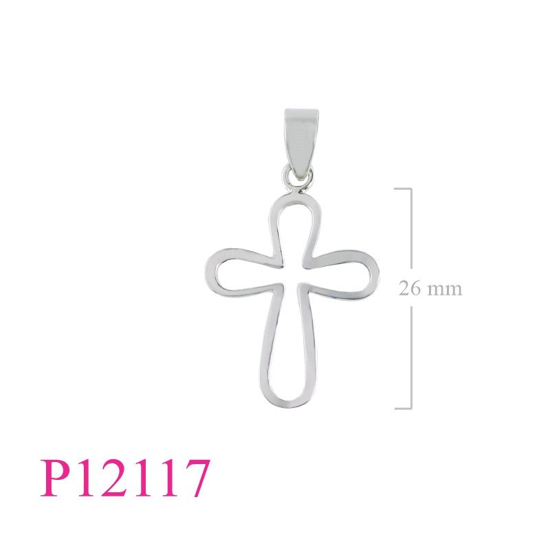 <p>Pendant, 28mm cut out cross.</p>