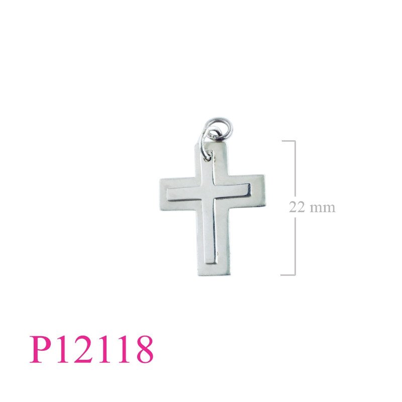<p>Pendant, 2 hanging crosses.</p>