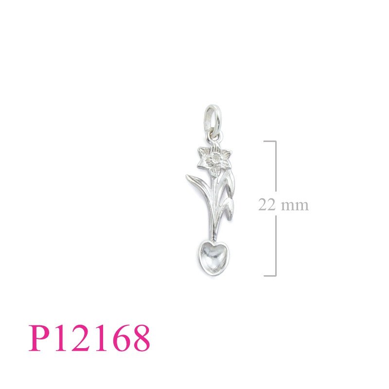 <p>Pendant, flower spoon.</p>
