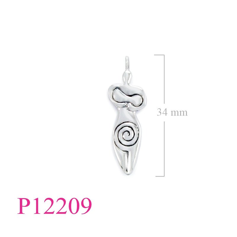 <p>Pendant, mother goddess.</p>