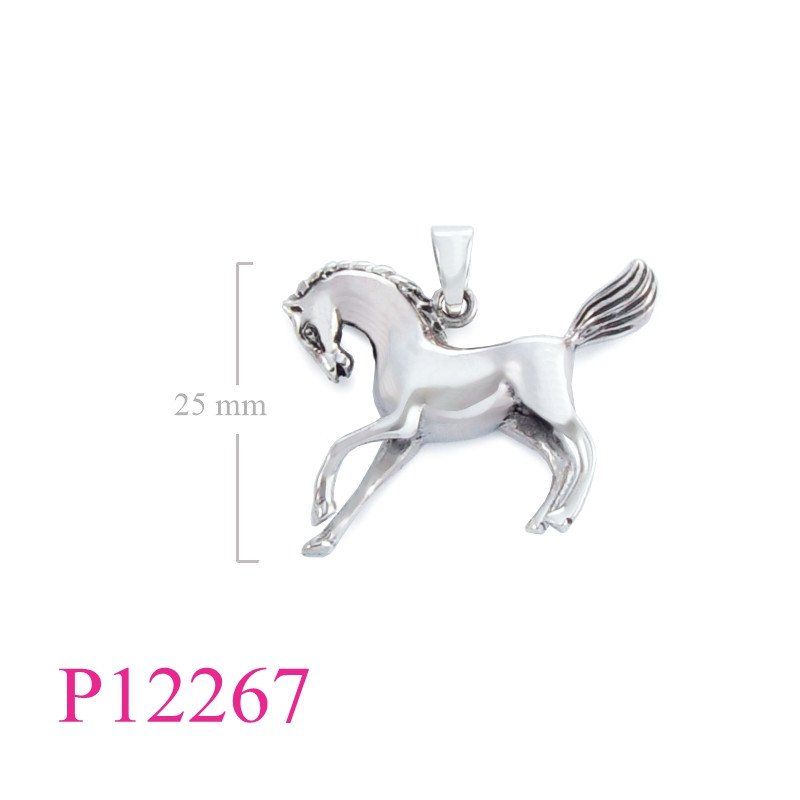 <p>Pendant, horse.</p>