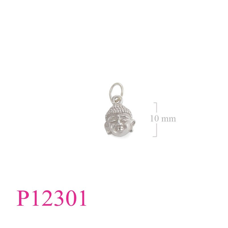 <p>Pendant, Buddha face.</p>