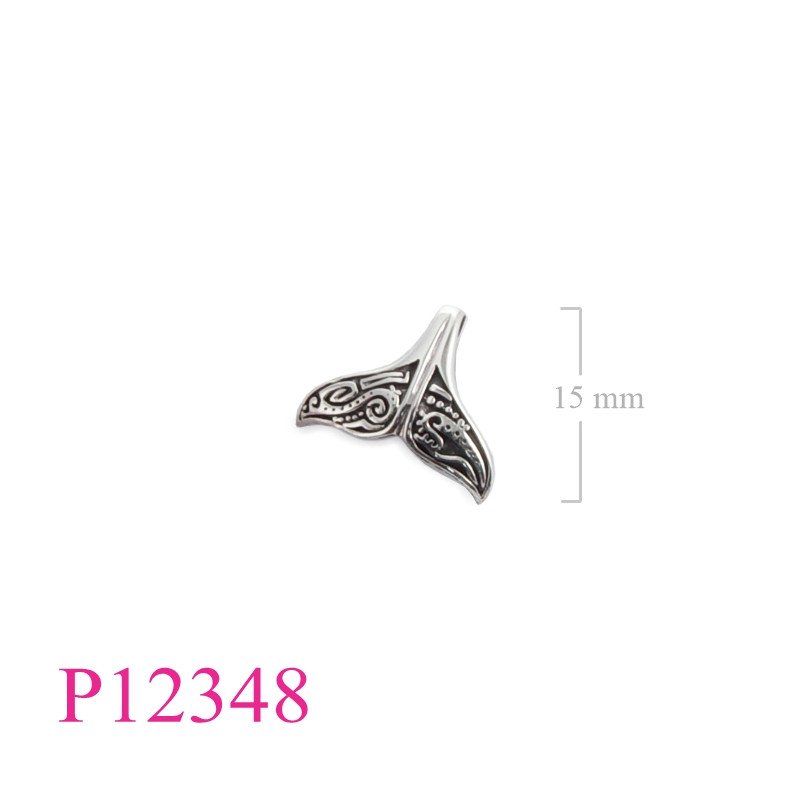<p>Pendant, Haida whale tail.</p>