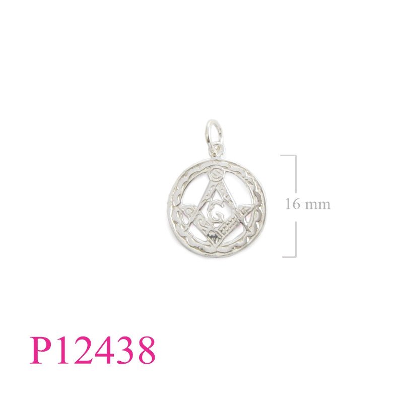 <p>Pendant, round Masonic.</p>