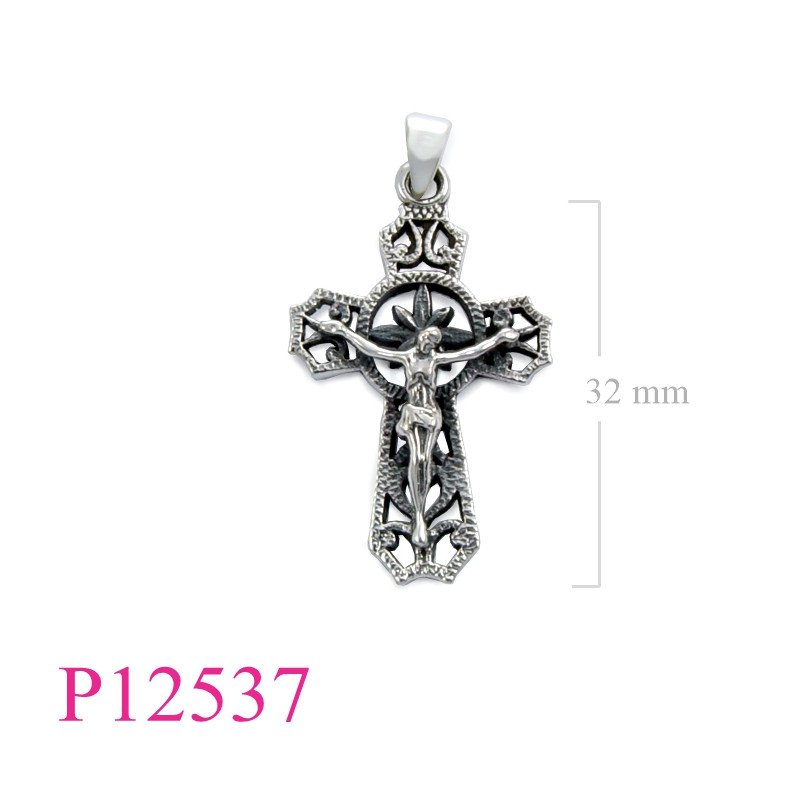 <p>Pendant, crucifix.</p>