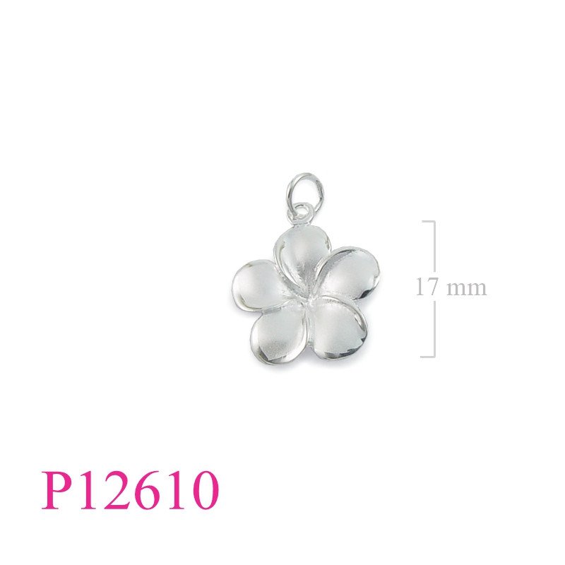 <p>Pendant, 18mm sandblast champac flower.</p>