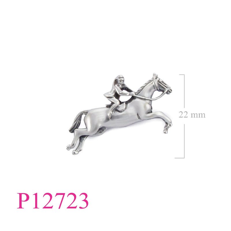<p>Pendant, jumping horse.</p>