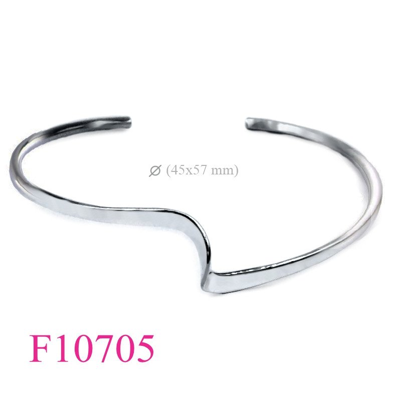 <p>Bangle, 12x45x57mm wave design.</p>