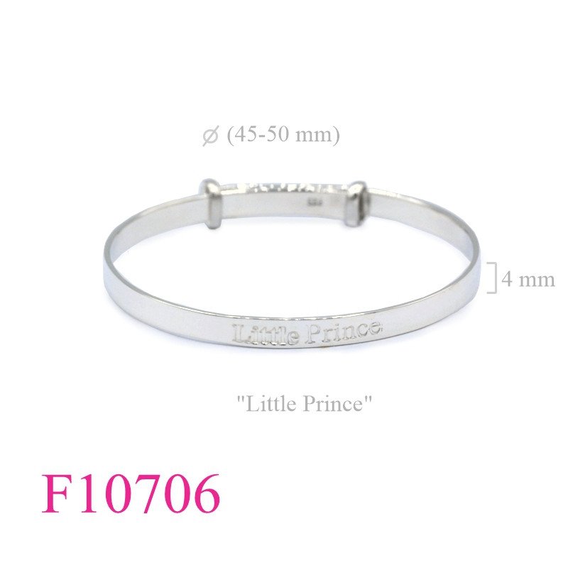 <p>Bangle, "Little Prince" 4mm adjustable band (45-50mm).</p>